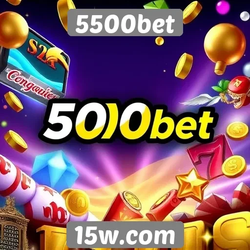 Variedade de jogos disponíveis na plataforma 5500bet